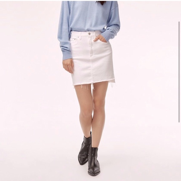 Wilfred white denim skirt size 00 - Picture 7 of 10